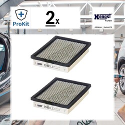 2x ORIGINAL® Hengst Filter E5921LI Filter, Innenraumluft, Pollenfilter