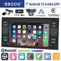 DAB+ Carplay Autoradio 64G Android 14 Navi Für Ford Focus Fiesta C S Max Transit