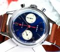 Red Star  Red Star Chronograph 38mm Caliber ST19 Acryl BLUE dial