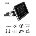 DAB+ 1 DIN Autoradio Android 14 Carplay GPS Navi Kamera 360° Drehbar Bildschirm