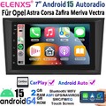 64G Android14 Autoradio GPS Navi Für Opel Zafira B Corsa D Astra H Vivaro Vectra