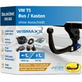 ANHÄNGERKUPPLUNG vert. abnehmbar für VW T5 03-09 +13pol E-Satz JAEGER