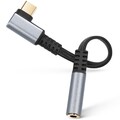 USB C Klinke Adapter 90 Grad Winkel USB C auf 3.5 mm Kopfhörer Adapter Aux USB C