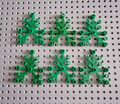 LEGO Pflanzen Blätter Laub Zweig Äste 6x4 Grün 6 Teilig 2417 A074