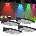 2-10X LED Solarleuchten Gartenleuchte Außen Zaunleuchte Wandlampen Treppen Lampe