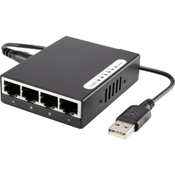 Renkforce RF-4451433 Netzwerk Switch  5 Port 100 MBit/s USB-Stromversorgung