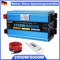 2500W 5000W Reiner Sinus Spannungswandler 12V auf 230V Wechselrichter USB AC LED