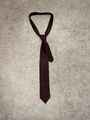 Olymp Handmade Seiden Krawatte / Bordeauxrot /Rot