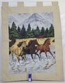 Vintage französische Pferde Szene Wandhänge Wandteppich 132x107 cm