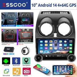 Android 14 DAB+ Autoradio Apple Carplay Für Nissan Qashqai J10 GPS Navi RDS WIFI