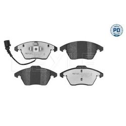 1x Bremsbelagsatz, Scheibenbremse MEYLE 025 235 8720/PD passend für AUDI FORD