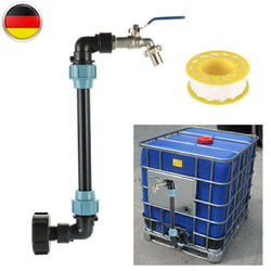 IBC Adapter 3/4" Auslaufhahn Verbindungsset 1-2 Tank Regenwassertank Container
