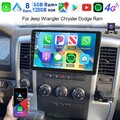 6+128GB 8-Kern Für Jeep DODGE Chrysler Autoradio Carplay Android 14 GPS Navi KAM