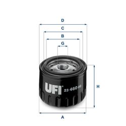UFI 23.460.00 Ölfilter für ALFA ROMEO LANCIA