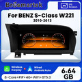 10,25" Android 14 Autoradio CarPlay DAB+ 64GB Für Mercedes S-Klasse W221 NTG3.5