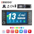 Autoradio 2+64G Android 13 Carplay DAB+ GPS KAM MIK Für VW Touareg T5 Multivan