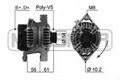 Lichtmaschine mit Keilrippenriemenscheibe 210584A ERA für OPEL SAAB