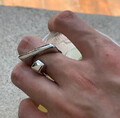 Edler Ring - 925 SILBER Zirkonia - 54 56 58 60 61 62 - Pavé Cluster Band Solitär