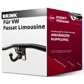 Für VW Passat Limousine B7 Typ 362 (Brink) Anhängerkupplung horizontal abnehmbar