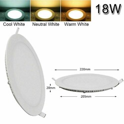 1-20x LED Spot Einbaustrahler Panel Deckenspot ultraslim Einbau Leuchte flach 