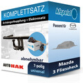 AUTO HAK Anhängekupplung abnehmbar und E-Satz für Mazda 3 Fliessheck 03-09 neu