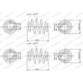 2x Fahrwerksfeder MONROE SN3251 2 Federn Satz Federnsatz für Audi für VW