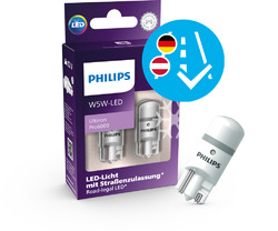 2x Philips Ultinon Pro6000 W 5W LED mit Straßenzulassung * 6000K