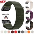 Für Garmin Fenix E 8 7 7X 5 5X Plus 6 6X Pro Solar Quick Fit Nylon Loop Armband