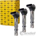 3x HELLA ZÜNDSPULE 12 V 4 POLIG für VW POLO 9N FOX SKODA FABIA SEAT IBIZA 1.2
