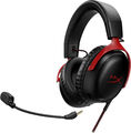 HyperX Cloud III Ohrumschließender Gaming-Kopfhörer Schwarz/Rot Neu MwSt 