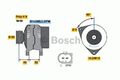 BOSCH Lichtmaschine Generator LiMa ohne Pfand 0 986 044 470