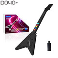 DOYO kabellose Musikspiel Gitarren Controller für Guitar Hero Spiele PS3/PC/PS4