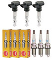 3x DELPHI Zündspule +3x NGK Zündkerze für VW Polo AW1 BZ1 1.0 TSI Golf VII