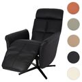 Relaxsessel HWC-L10, Design Fernsehsessel TV-Sessel Liegesessel, Voll-Leder