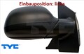TYC 337-0190 Außenspiegel links Spiegel außen für VW 