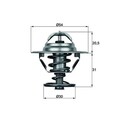 ORIGINAL® Mahle Thermostat, Kühlmittel für Land Rover DEFENDER Station Wagon
