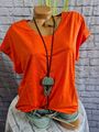 CECIL Shirt Bluse Tunika Oberteil orange Gr. L Kurzarm (1 542) NEU