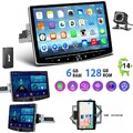 6+128G 1 DIN Android 14 Carplay Autoradio GPS Navi 360° Drehbar Bildschirm DAB+