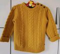 Next Strick-Pullover Gelb mit Zopfmuster, Größe 104, gebraucht. 