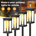 4x LED Solarleuchte Solar Leuchten Wasserdicht Solarlampe Gartenleuchten Garten