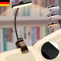 Leselampe LED Klemmleuchte USB Dimmbar Bettlampe Tischlampe Flexibel Aufladbar