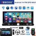 Autoradio 1Din 6.9" Touch Screen Wireless Apple CarPlay Bluetooth USB Radio DAB+