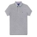 Neu Herren Tommy H Poloshirt Basic Kontrast Kragen Kurzarm Polohemd T-Shirt DE&