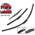 26"15"12" SCHEIBENWISCHER WISCHERBLÄTTER VORNE HINTEN FÜR Fiat Grande Punto Evo