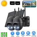 ieGeek Solar Akku Funk Überwachungskamera Set Außen WLAN 3MP CCTV 360°PTZ Kamera