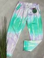 Stretch Hose Jogger Italy  NEU AQUARELL Print Lyocell M3 36 38 40