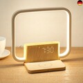 blonbar 10W Nachttischlampe mit Ladefunktion, Wireless Charger, Lichtwecker