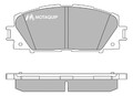 Bremsbelagsatz Scheibenbremse MOTAQUIP LVXL1325 für TOYOTA YARIS VIOS KSP130_ 8