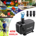 Teichpumpe 3000L/h Garten-Teich Wasser-Pumpe Springbrunnen Aquarium Tauchpumpe