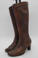 Stiefel Lederstiefel cognac / braun Gr. 37